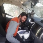 Simulacro de accidente para MLP (lo rojo es ketchup por si acaso)